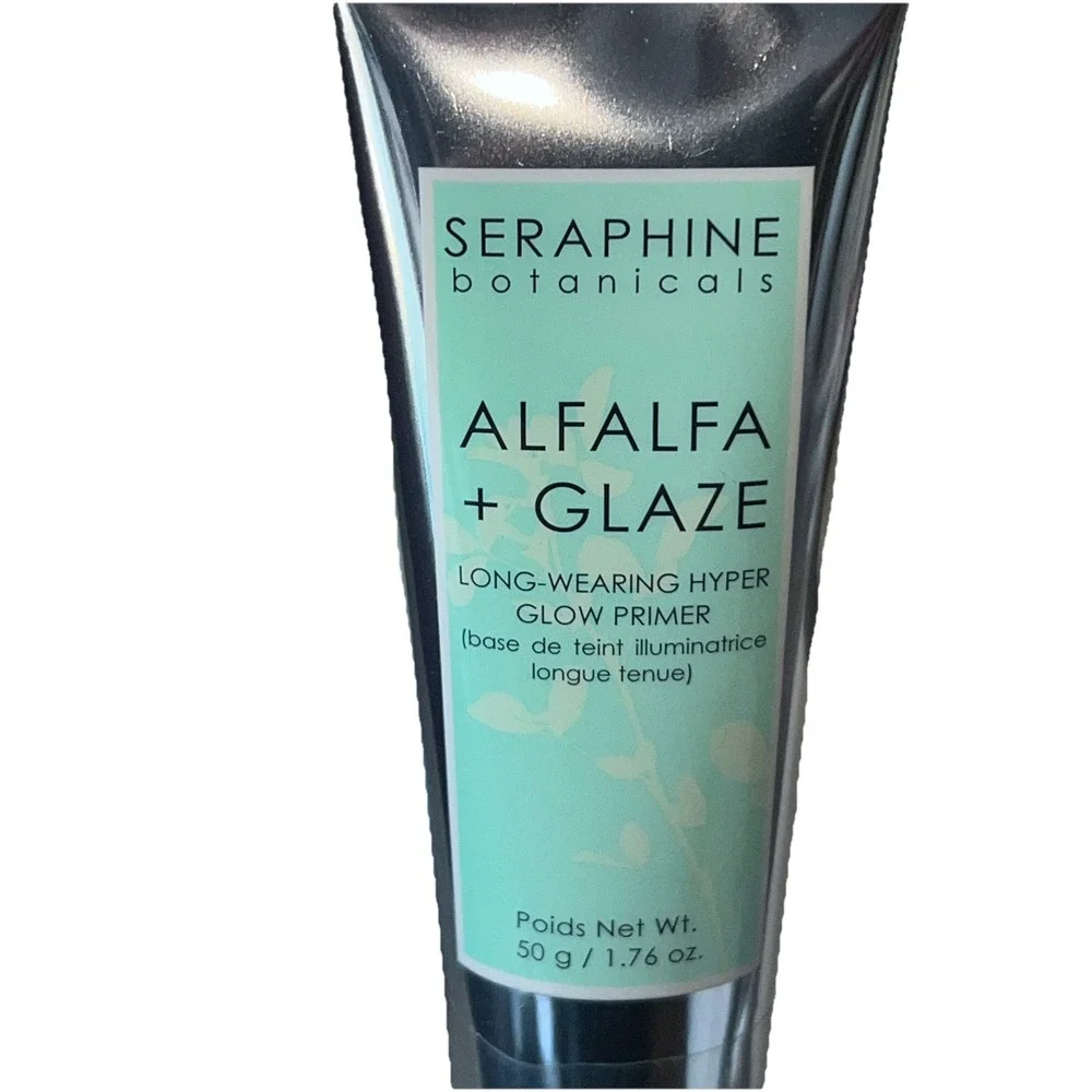 SERAPHINE BOTANICALS Alfalfa + Glaze -Long Wearing Hyper Glow Primer New SEALED‎